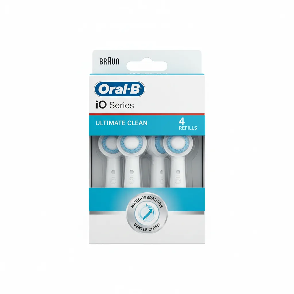 Braun Oral-B iO Series Replacement Brush Heads 4-Pack