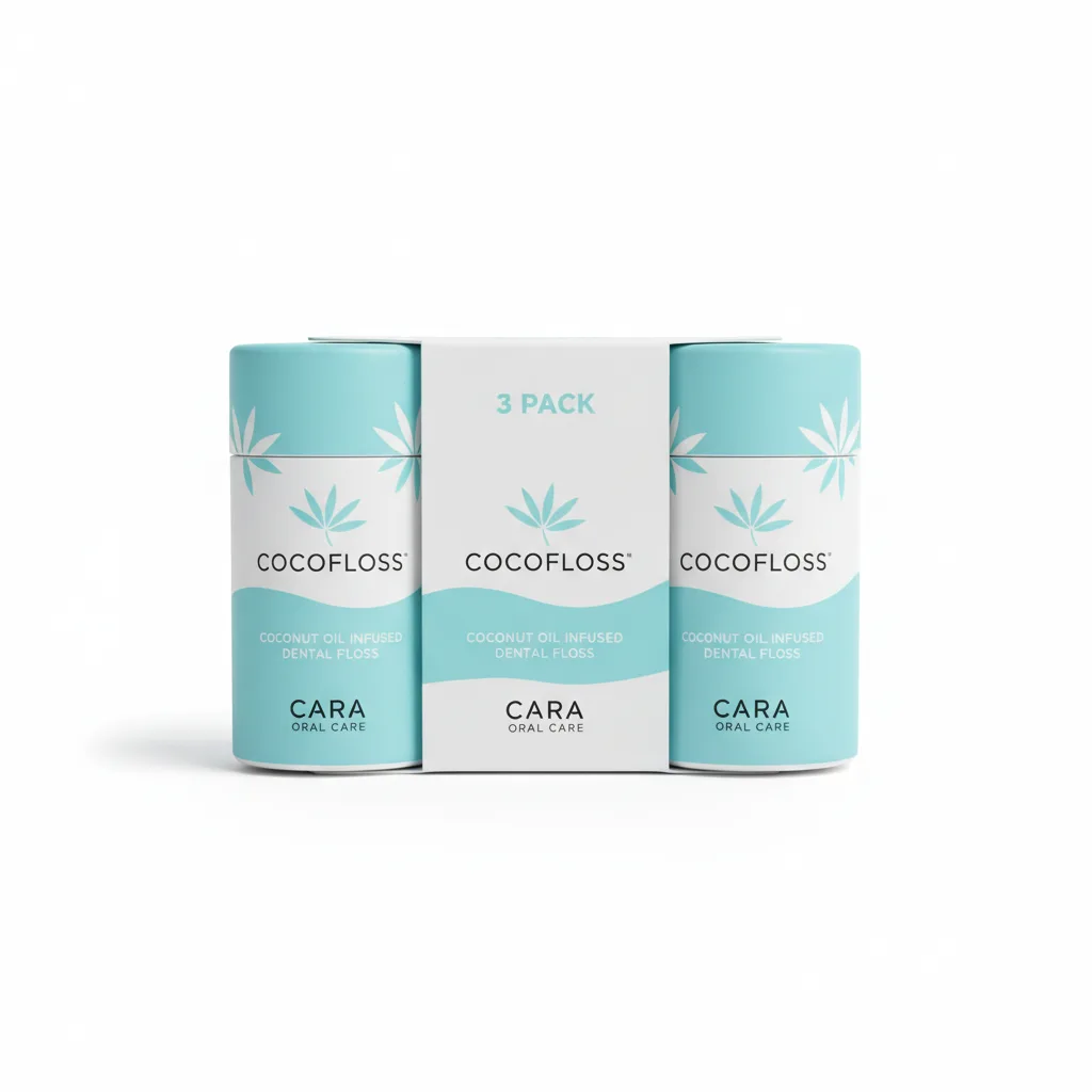 Cocofloss Coconut-Oil Infused Dental Floss 3-Pack Cara