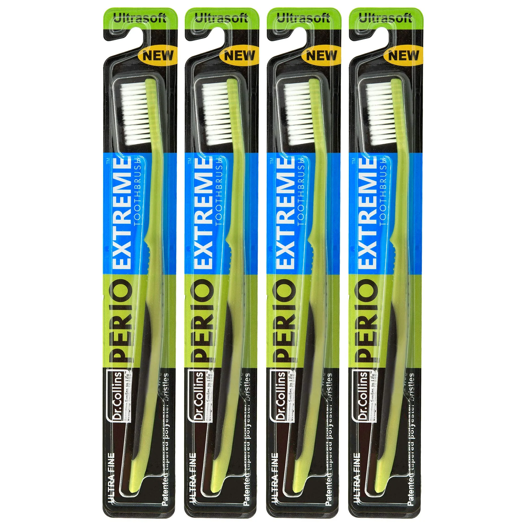 Dr. Collins Perio Toothbrush Extra Soft 4-Pack